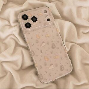 Apple Beige Animal Pattern Phone Case